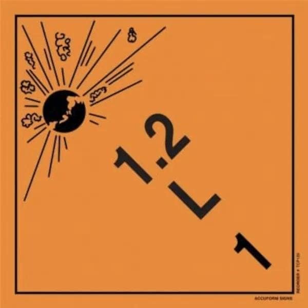 Accuform TDG PLACARD CLASS 1 273MM x 273MM TCP129VS100 TCP129VS100 - main